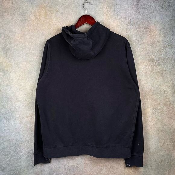 Nike Sportswear Hoodie Sweatshirt Mens Sz L Black Pullover Embroidered Logo - Picture 4 of 10